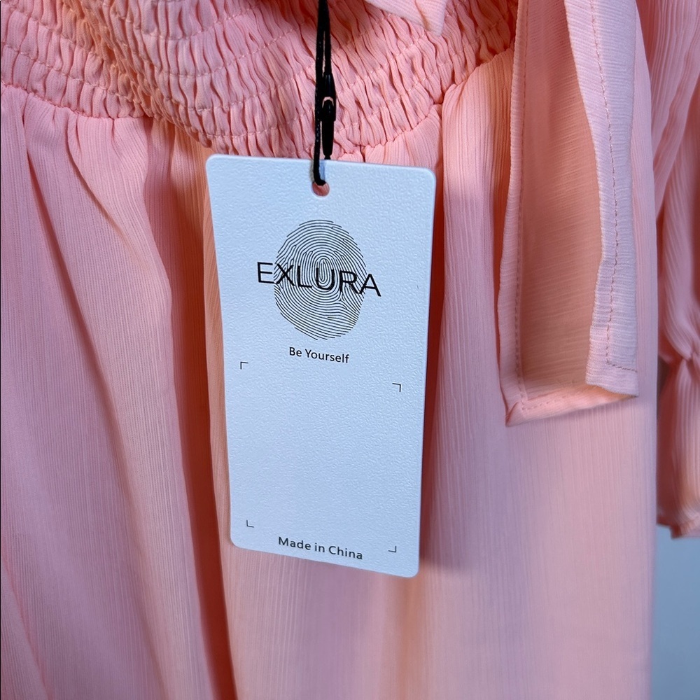Exlura Pink Backless Dress size XL - Picture 2 of 8